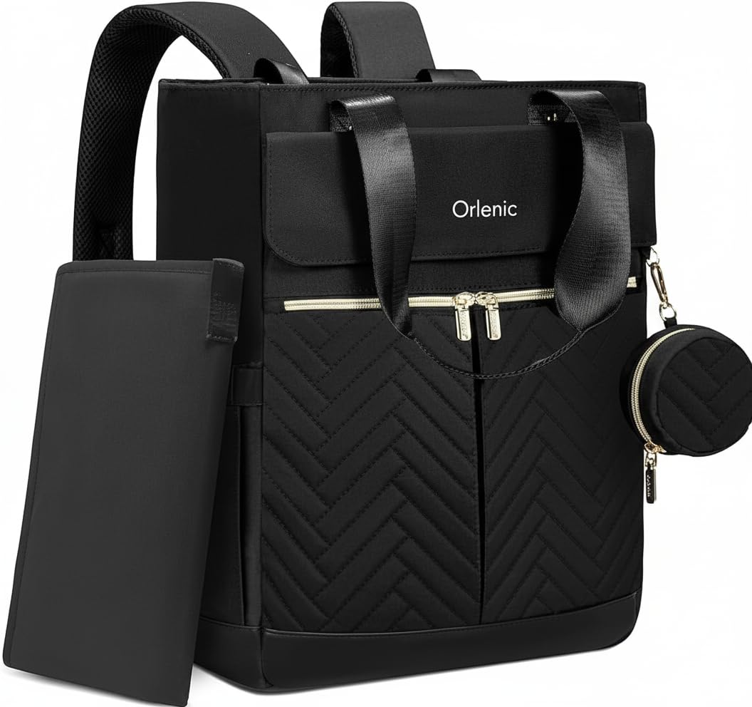 Diaper Bag Backpack with Changing Pad, Large Baby Bag with 12 Pockets, Waterproof Maternity Backpack with Insulated Bottle Holders, Pacifier Pouch, Stroller Straps for Travel and Daily Use