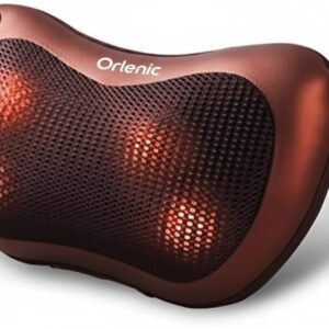 12-in-1 Electric Body Massager with Heat Function, Adjustable Speeds, and Multi-Attachments for Neck, Back, Shoulders, Legs, and Whole Body Relaxation – Beige