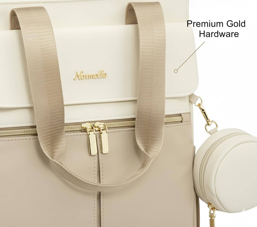 Diaper Bag Backpack with Changing Pad and Pacifier Case, Large Capacity Baby Bag with 13 Pockets, Waterproof Travel Backpack with Insulated Bottle Holders, Stroller Straps - Image 4