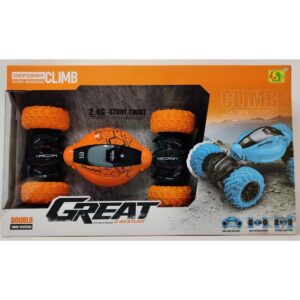 Rock & Dark Stunt Racing, Moka 4WD Off-Road RC Car & 2-in-1 Drone, Rechargeable, 360° Stunts, Altitude Hold, Remote Control, Kids & Adults, High-Speed Power, Dual-Sided Driving