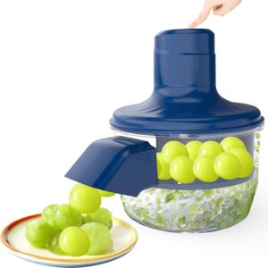 Automatic Garlic Peeling Machine,Electric Peeling Machine for Grape,Automatic Garlic & Cherry Tomato Peeler Skin Remover Tool for Small Fruits,Efficient Peeling Kitchen Gadget for Home Use (Blue)