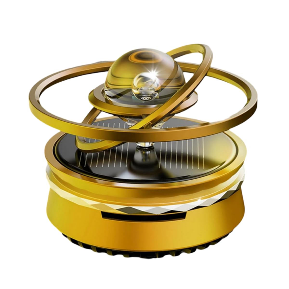 Oil Diffuser/Solar-Powered Auto-Rotating Odor Eliminator, Long-Lasting Cologne Fragrance, Home & Office Aromatherapy, Car Interior Decor Accessory for Men & Women