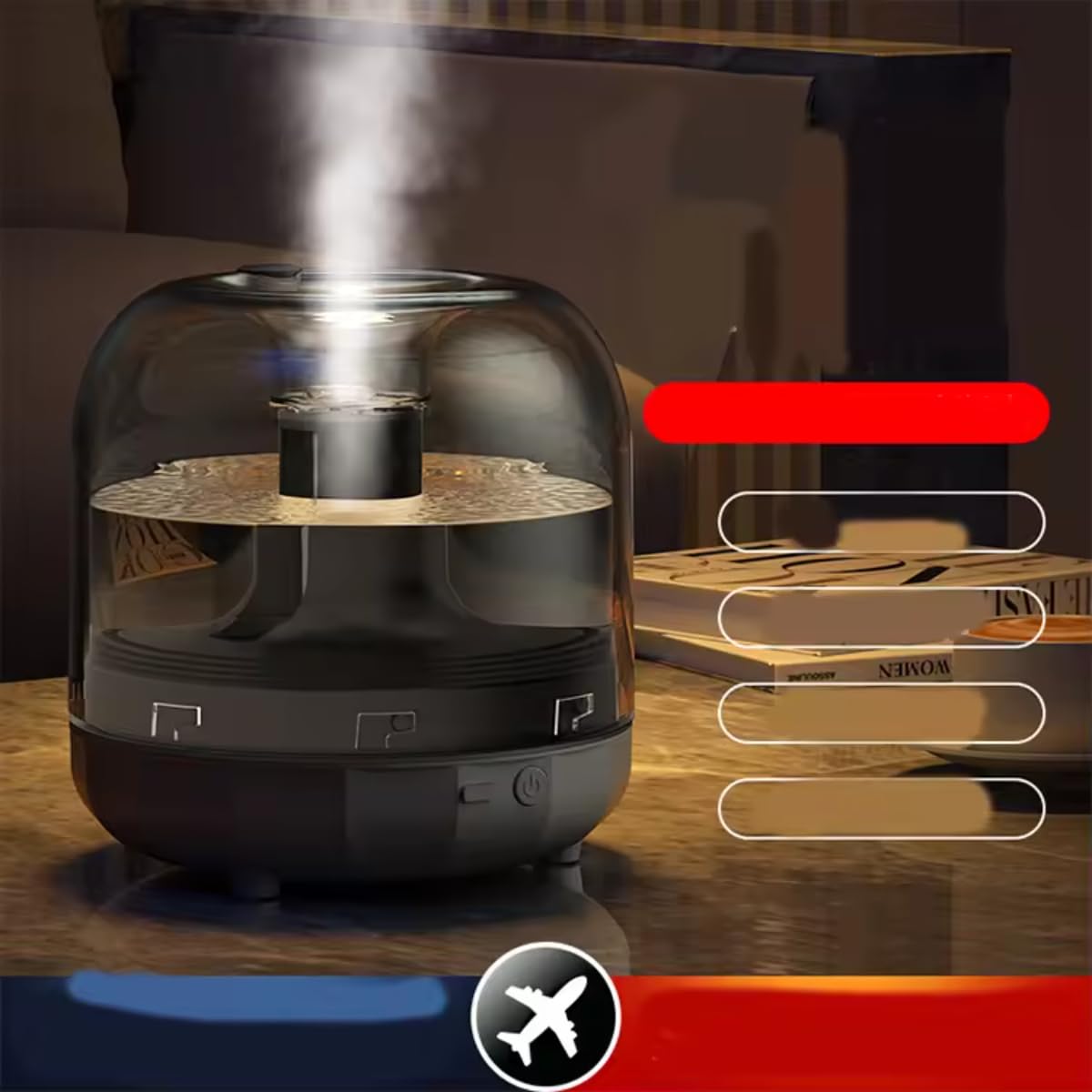 Smart Air Purifier & Humidifier | 3L-4L Ultrasonic Cool Mist with Essential Oil Diffuser | Dehumidifier & Room Freshener | Night Light & Smart App Control | Home & Office Air Quality Booster - Image 2