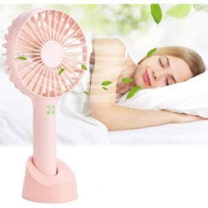 Rechargeable & USB Powered, 3 Speed Modes, Portable Cooling Solution for Home, Travel & Outdoor Use, Quiet Operation & Long Battery Life, Mini Handheld Fan