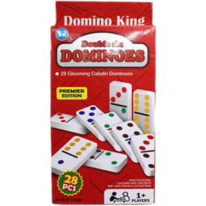 Premium Mini 28-Piece Game in Luxury Box, Educational & Stylish Travel Game for Kids & Adults, Family Fun Night Essential, Domino Set, Indoor fun, Counting game