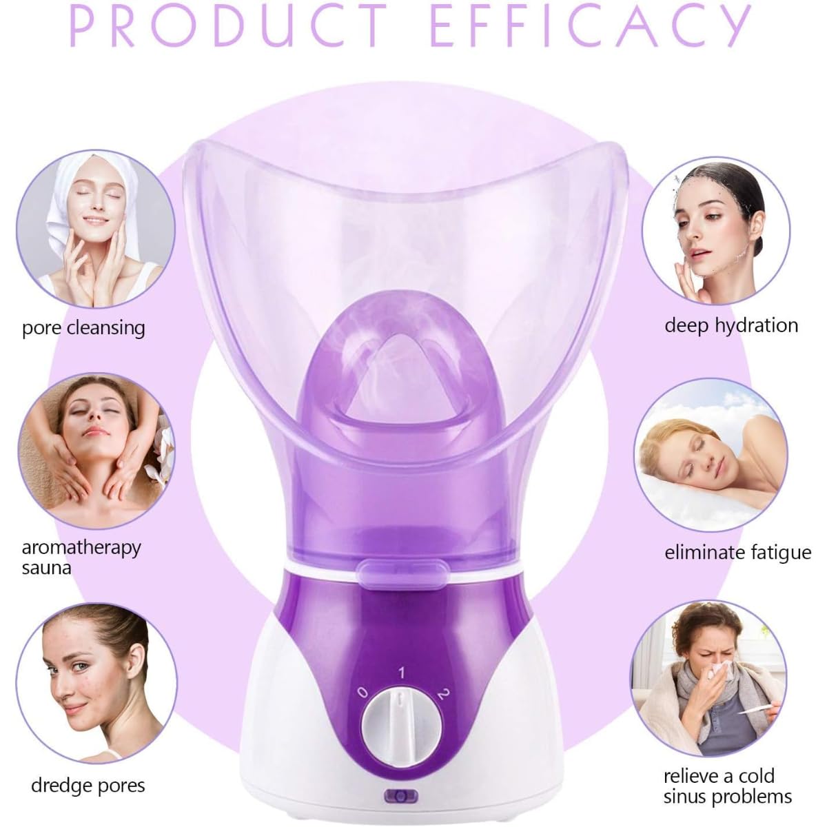 NTFS Beauty Facial Steamer – Deep Clean, Hydrate & Moisturize Skin, Professional Home Spa, Aromatherapy & Humidifier, Full Face Sauna for Radiant Skin - Image 2