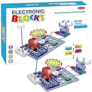 STEM Toys Electronic Circuit Kit - Educational Toys for Kids Ages 8+ | Science Experiments, Hands-On Learning, Flying UFO Toy, Light Show Kit, Sound Effects, Safe Experiments, Beginner Electronic