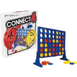 ZAMZIN Connect Strategy Board Game for Kids Ages 6+ | 2 Player Logic Game with Blocker Disc | Fun Indoor Toy for Boys & Girls | Classic Disc Drop Puzzle Game | connect 4 board game for family play
