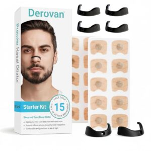 Nasal Snoring Spreader – Comfortable Inhalation Dilator for Snoring Relief & Improved Airflow, Reusable, Small & Medium Fit, Family & Travel Friendly