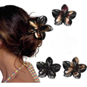 Egg Flower Hair Clips – Matte Finish, Strong Hold for Thick & Thin Hair, No-Slip Grip for All-Day Comfort, Chic Floral Design for Any Occasion, Perfect for Beach, Travel & Daily Styling – 6 PCS Durabl