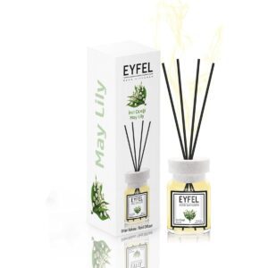 Transform Your Space with Elegance - EYFEL Reed Diffuser in May Lily 120ml - A Fragrance Sensation for Every Room! Discover the Captivating Scent Today