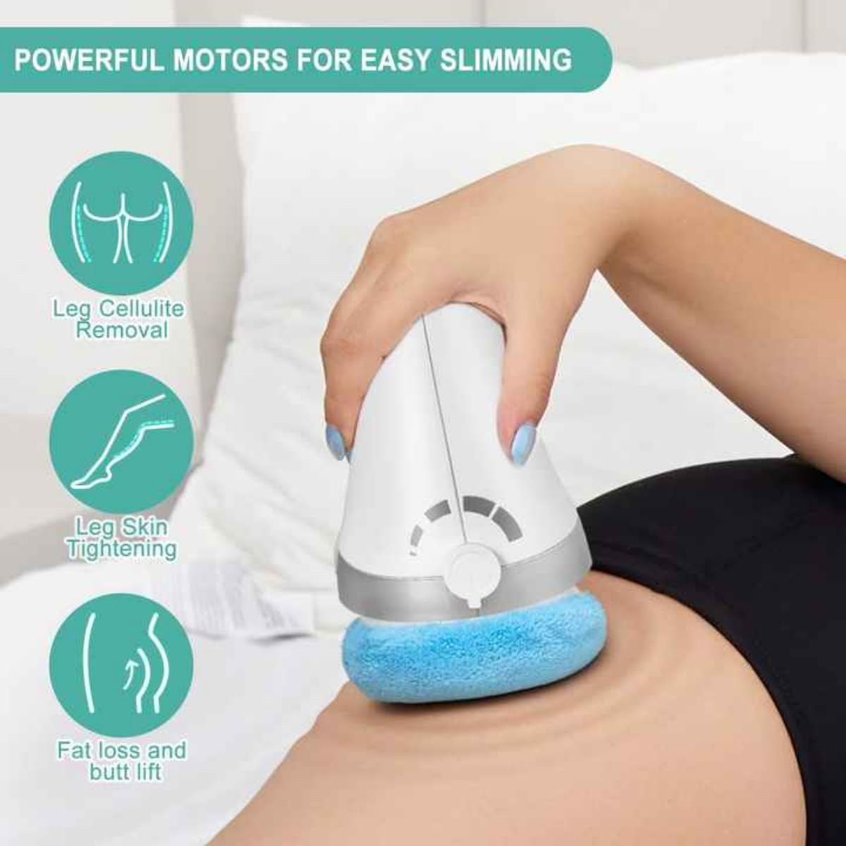 3-in-1 Body Sculpting Cellulite Massager/Handheld Electric Fat Burner Machine for Butt Lift, Toning, Slimming, Postpartum, Full Body Shaping, Arms, Legs, Abdomen, Love Handles, Home Use Massager - Image 4