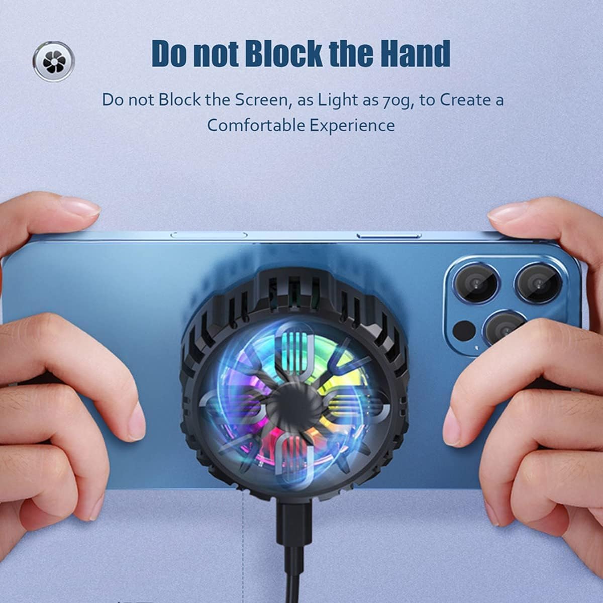 Magnetic Smartphone Cooler – Rechargeable Semiconductor Cooler with RGB LED, Temp Display & 30×30 mm Cooling Plate – For Gaming & Live Streaming - Image 7