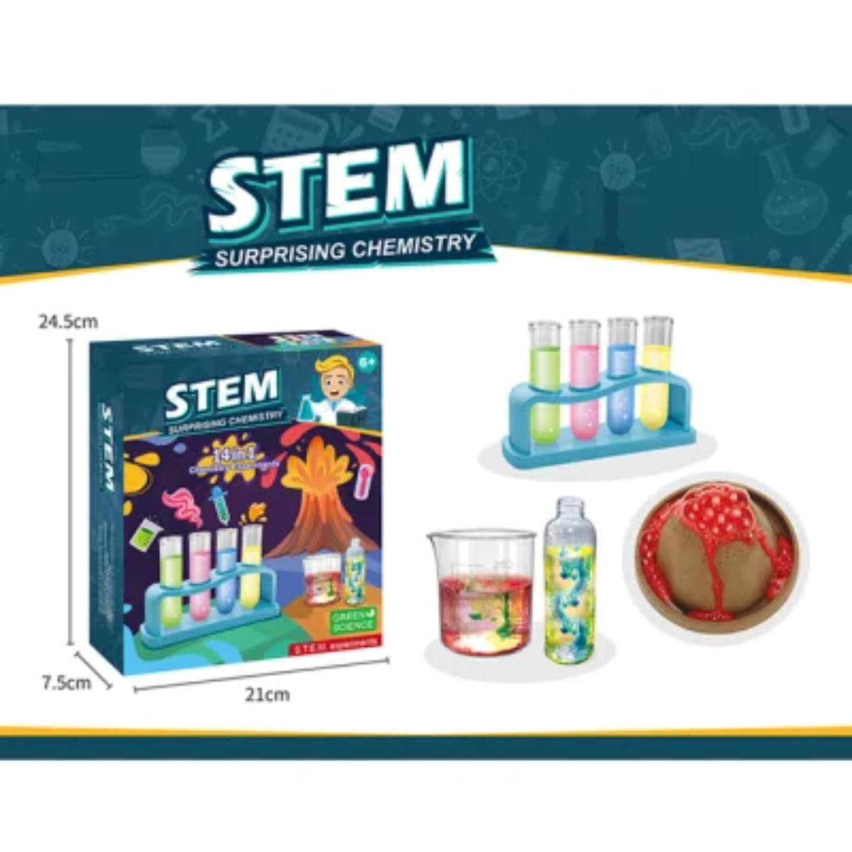 Chemistry Kit for Kids Ages 4-12 | Interactive Science Experiments, Unicorn Terrarium, Dinosaur Dig | Educational Birthday Gifts for Boys & Girls | Learning Toys & DIY Craft Kits science kit - Image 4