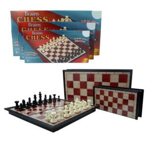 Ultimate Brain Chess Set: Non-Magnetic, Folding Board - Educational Toy for Kids & Adults - Large Game - Develop Critical Thinking Skills with Brains Chess & Mini Chess Variants
