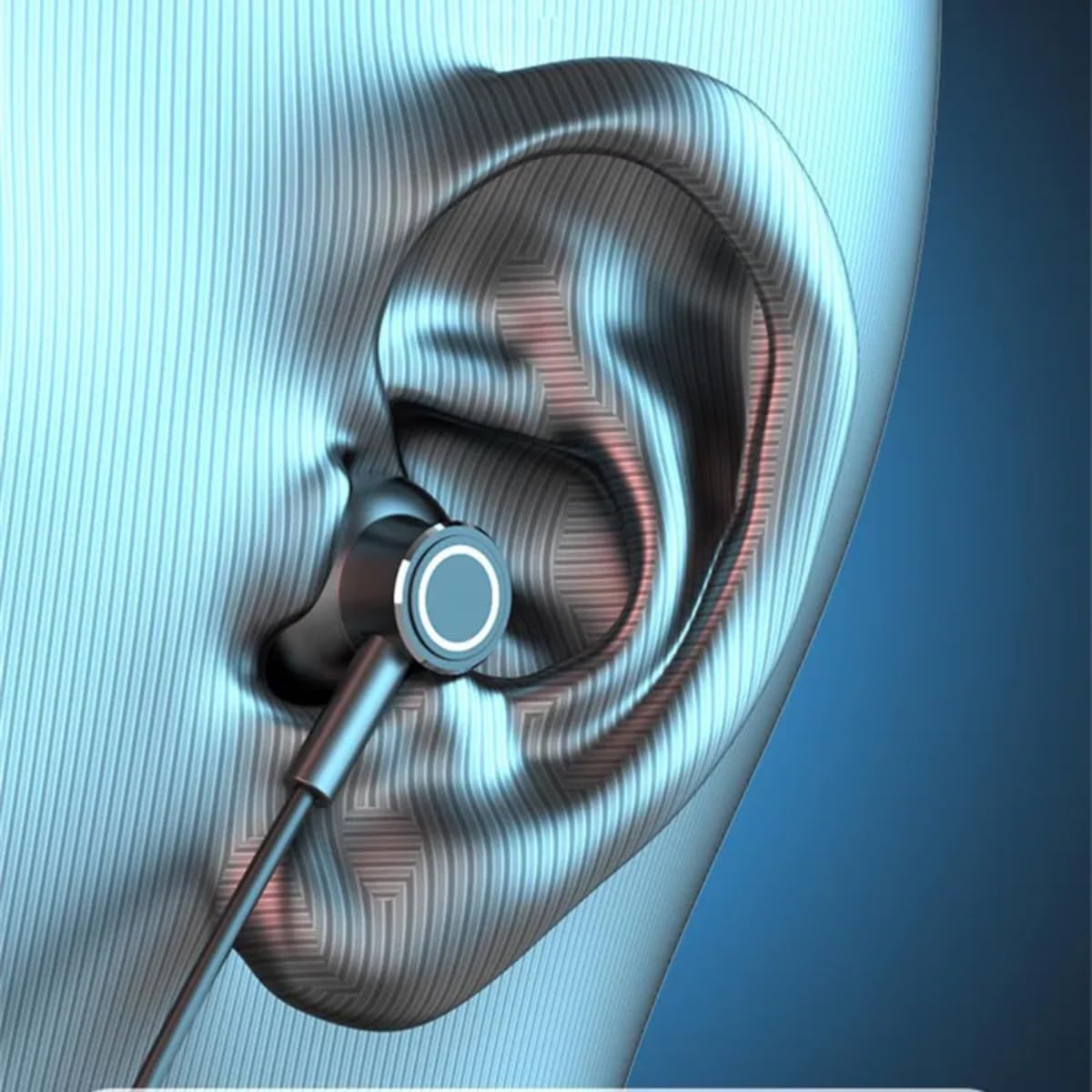 Premium USB Type C Earbuds: Wired & Wireless Neckband Headphones - Deep Bass, Mic, Sweatproof, Tangle-Free, Hands-Free Calls - Shop Now - Image 2