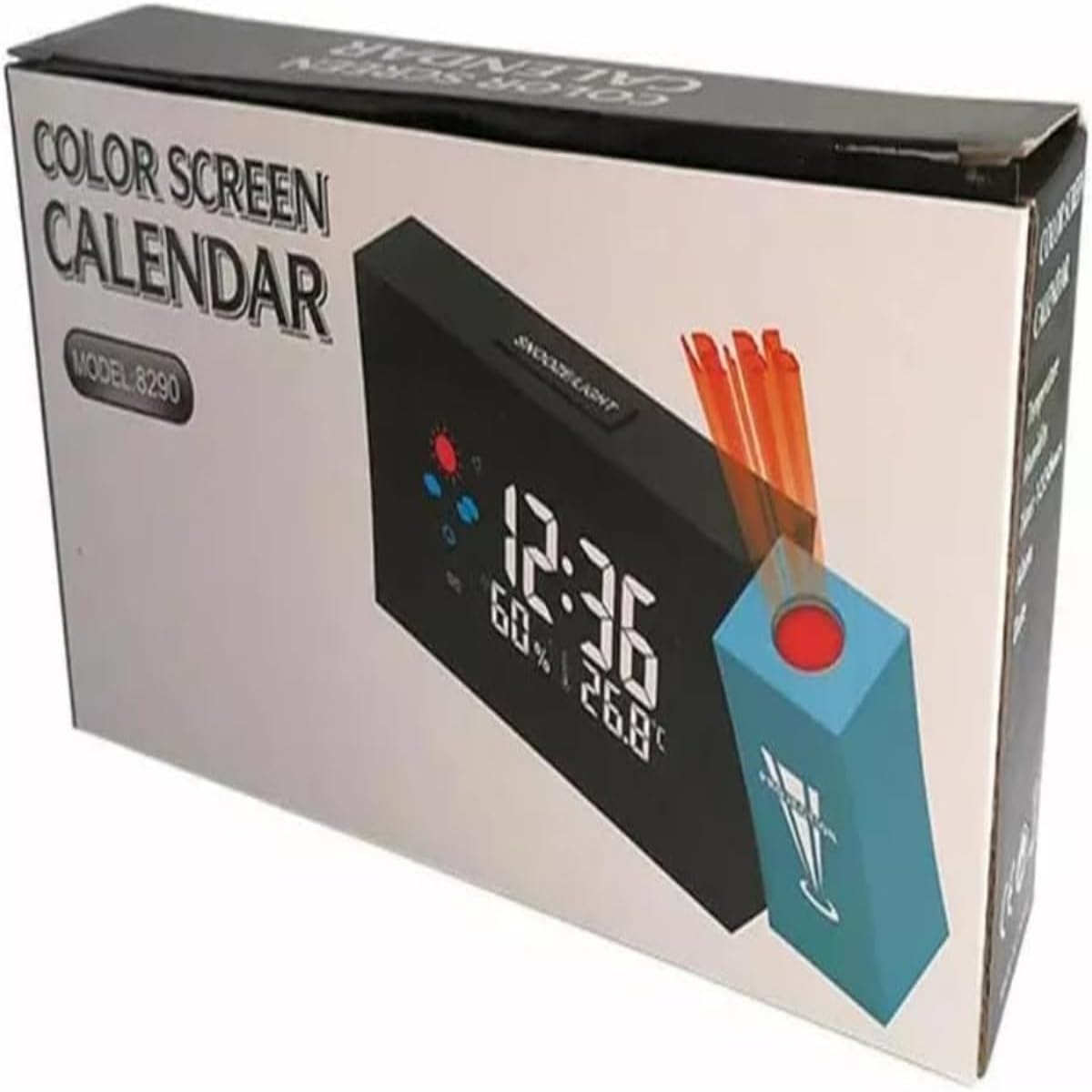 Digital Color Screen Alarm Clock with Voice Activation/Thermometer, Humidity Display, Weather Forecast, Stylish, Modern, and Multifunctional for Bedroom, Home Office/Perfect - Image 2