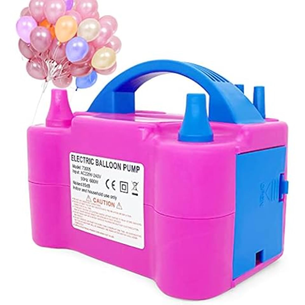 High Power Portable Balloon Pump Electric, Dual Nozzles, Automatic, Battery Powered | Inflate Balloons, Party Supplies, Birthday Decorations, Helium Balloon Pump, Balloon Stand, New Year Decorations - Image 6