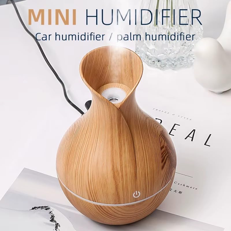 Ultrasonic Aroma Diffuser – 130 ml Cool Mist Humidifier with 7-Color LED Light, Whisper-Quiet Aromatherapy for Home, Office, Spa, Baby Room - Image 3