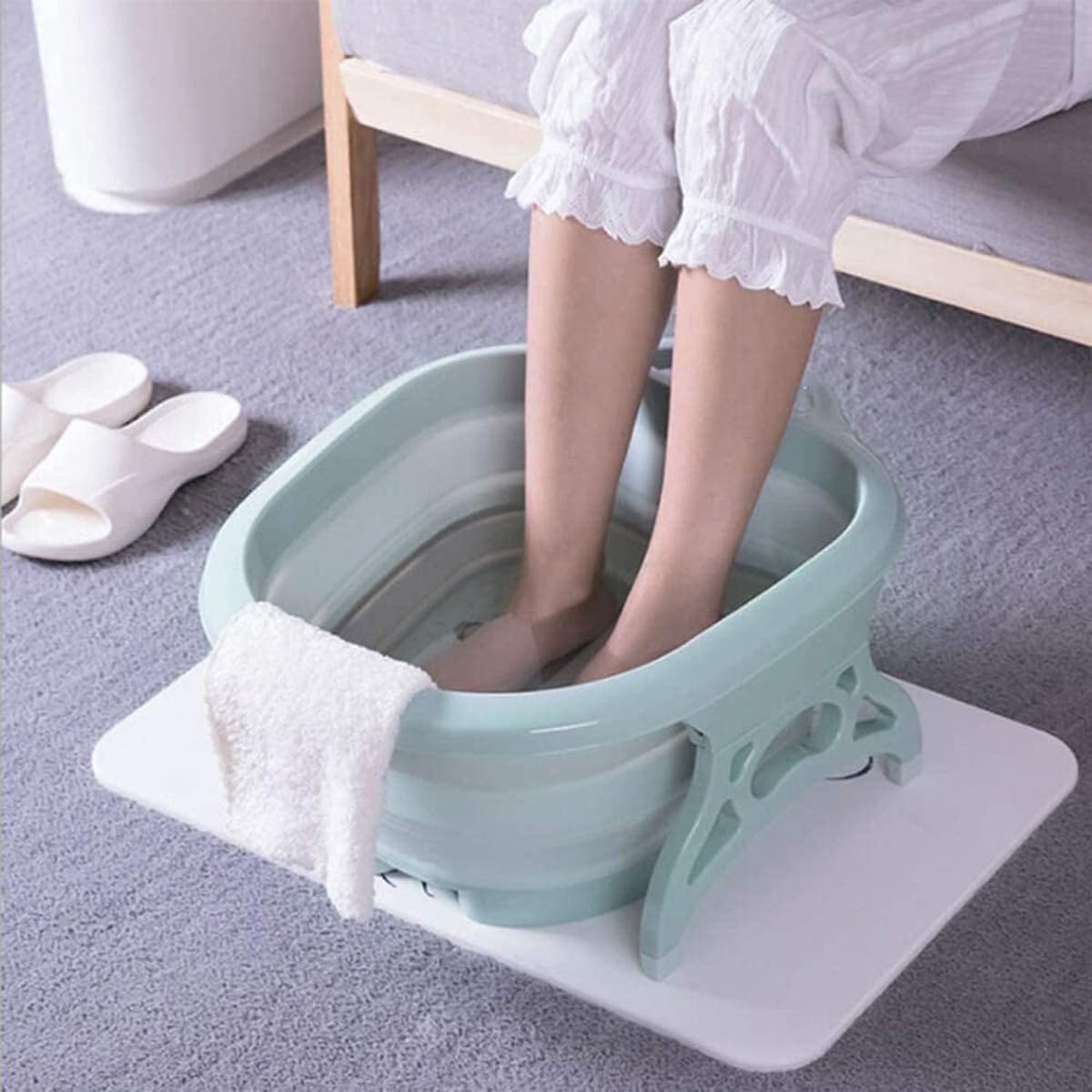 Collapsible Foot Bath Soak Tub for Soaking Feet, Foot Massager Bucket with Massage Acupoints,Foot Soaking Tub, Washing, Bathtub, Outdoor, Camping. - Image 7