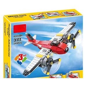Unlock Adventure: Space Shuttle & Aviation Building Set - City Sky Police, Parachute Arrest, Jet Patrol - Creator Bricks Toy Kit Pcs (241)