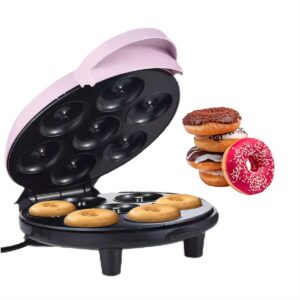 Dash Mini Donut Maker Machine/Non-Stick Electric Donut Maker for Quick, Kid-Friendly Breakfast & Desserts, Dual-Sided Heating, Easy Cleanup | Perfect for Family Parties & Commercial Bakeries