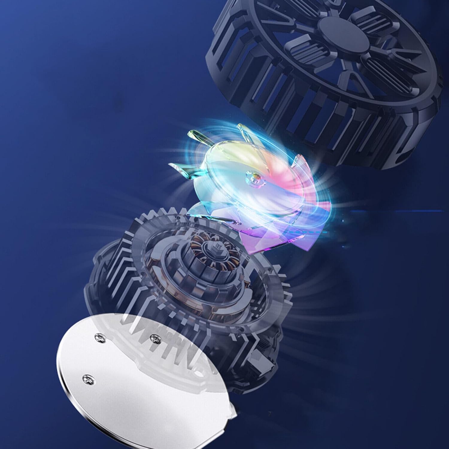 Magnetic Smartphone Cooler – Rechargeable Semiconductor Cooler with RGB LED, Temp Display & 30×30 mm Cooling Plate – For Gaming & Live Streaming - Image 4