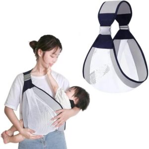 Baby Sling Carrier Newborn to Toddler/Adjustable Lightweight One Shoulder Wrap with Hip Seat | Breathable, Non-Slip Baby Holder Carrier, Soft Infant Sling for Newborns to Toddlers,