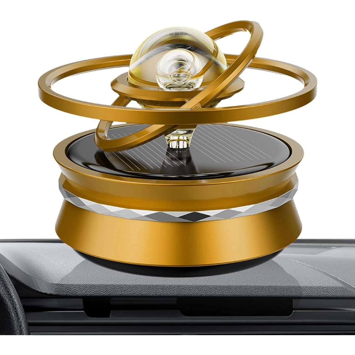 Oil Diffuser/Solar-Powered Auto-Rotating Odor Eliminator, Long-Lasting Cologne Fragrance, Home & Office Aromatherapy, Car Interior Decor Accessory for Men & Women - Image 5