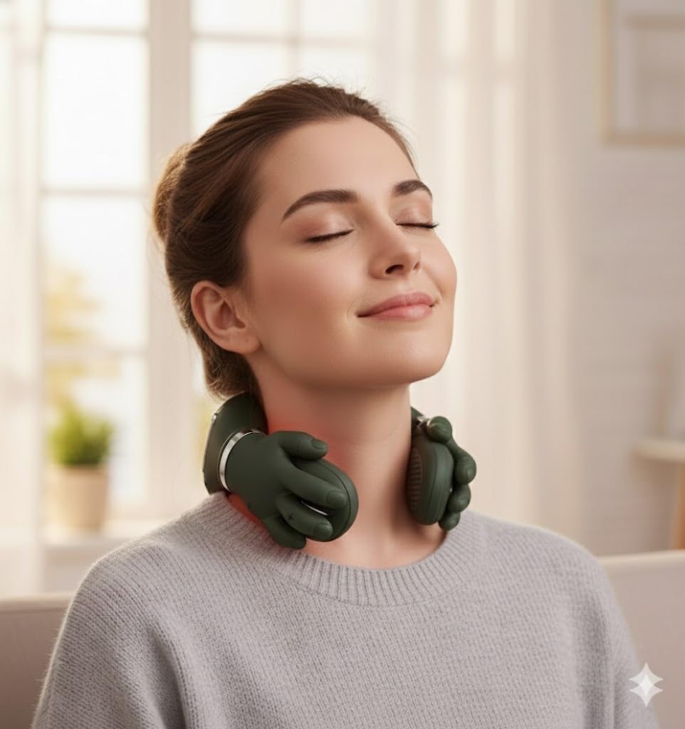 Bionic Neck Massager Electric Cervical Massager with Ergonomic Finger Design - Deep Tissue Shoulder and Back Massager for Pain Relief, Stress Reduction & Muscle Relaxation at Home or Office - Image 2