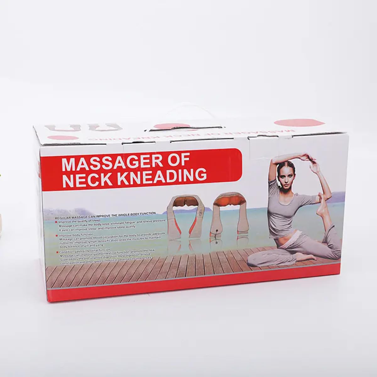 Neck & Back Massager with Heat – 3D Deep Tissue Kneading for Shoulder, Leg, Muscle Pain Relief – Electric Massage Pillow for Home, Office, Car Use – Ideal Gift for Men, Women, Mom, Dad, Pain Therapy