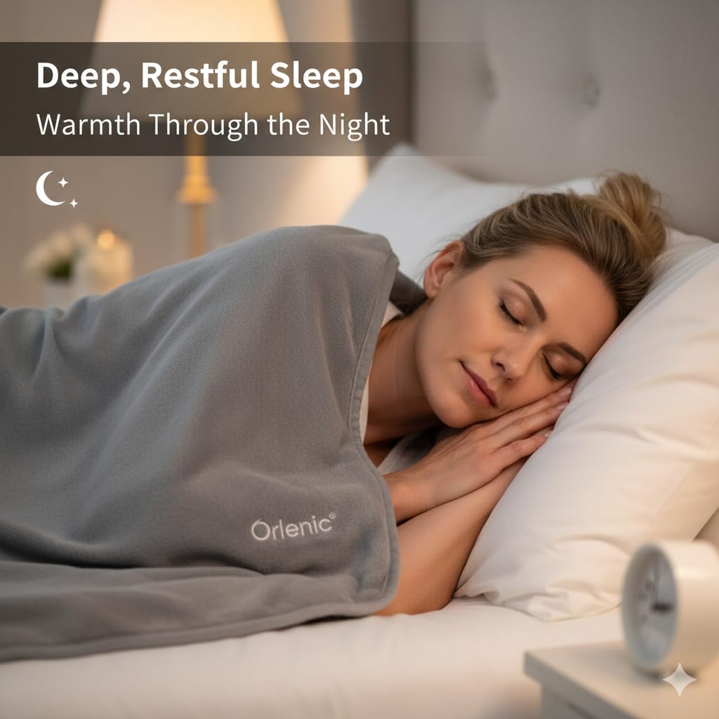 Heated Wearable Blanket Robe with USB Power – 3 Heating Levels, Machine Washable, Portable Heated Hoodie Throw for Indoors Outdoors Office Travel – Soft Coral Fleece Blanket - Image 4