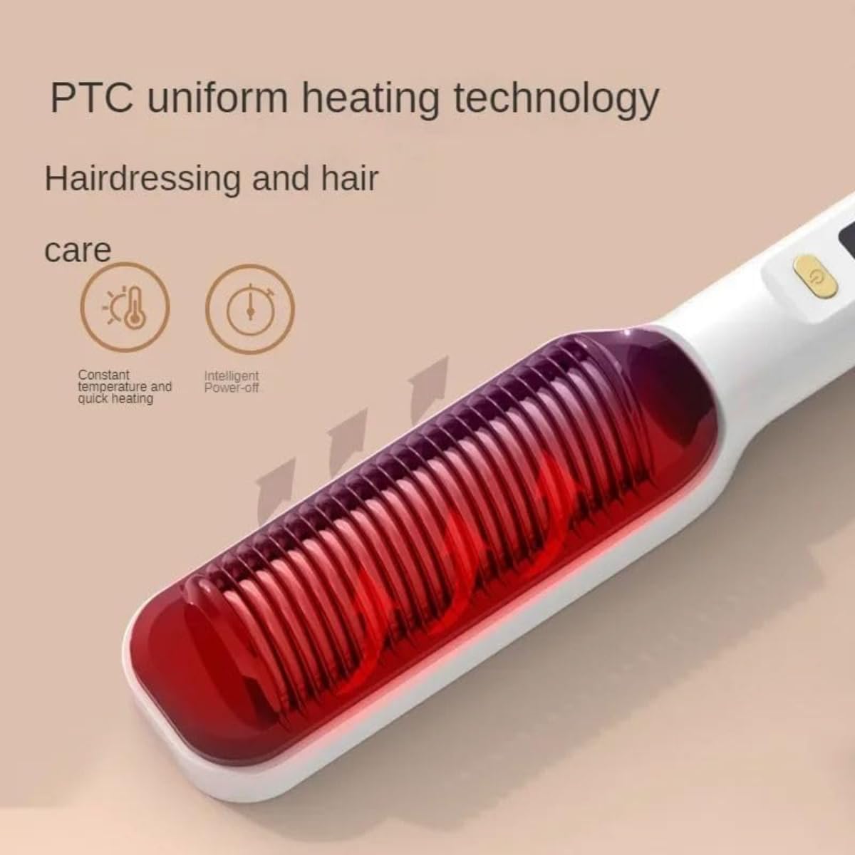 Anion Hair Straightener Brush: Fast Heating, Anti-Scald Comb with LED - Salon Quality Styling for Home & Travel - Damage-Free, Swift Styling, Portable & Safe - Image 4