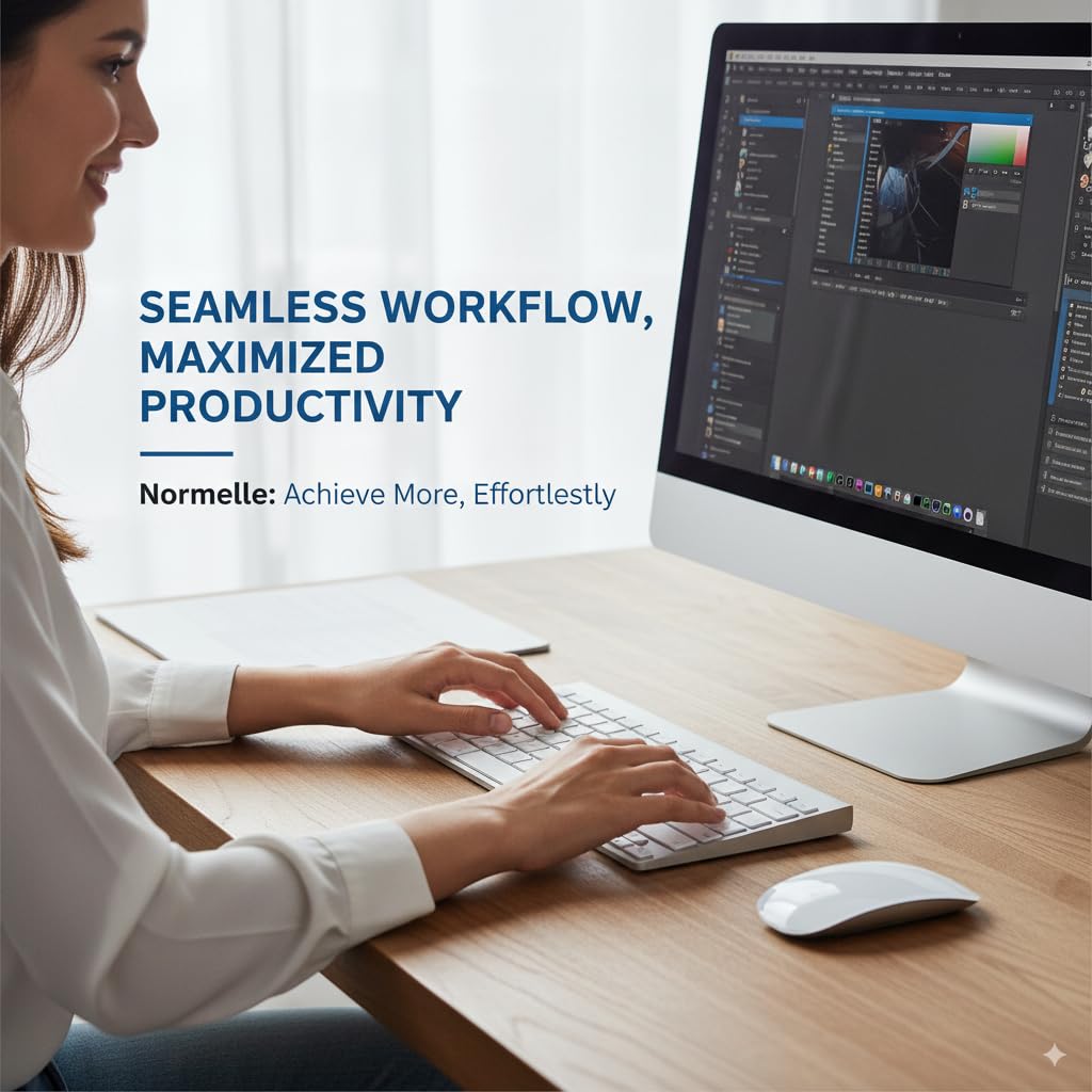 2.4GHz Wireless Keyboard and Mouse Combo Ultra Slim Portable Keyboard with USB Receiver Compatible with Laptop Desktop PC Mac Tablet Windows XP/Vista/7/8/10/11 Android OS – Silver White - Image 6