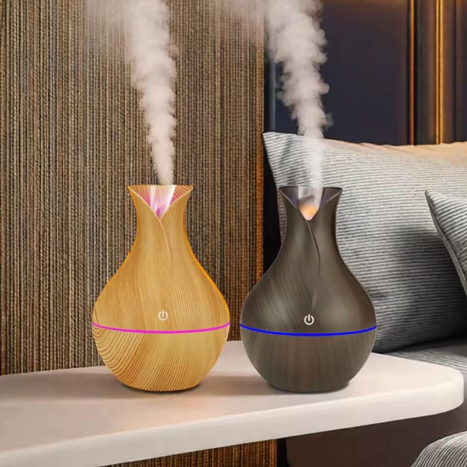 Ultrasonic Aroma Diffuser – 130 ml Cool Mist Humidifier with 7-Color LED Light, Whisper-Quiet Aromatherapy for Home, Office, Spa, Baby Room - Image 4