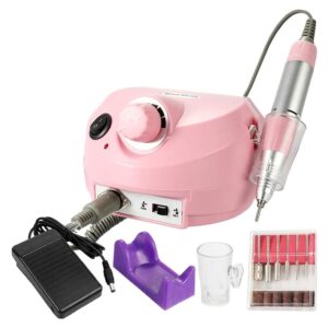 30,000 RPM Electric Nail Drill – Precision Manicure & Pedicure Kit with Variable Speed, Sanding Bands & Foot Pedal