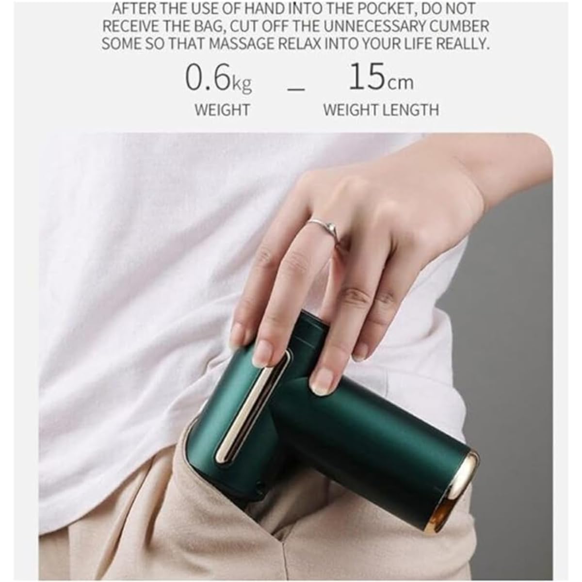 massage gun, Rechargeable massage gun, Muscle pain relief, Portable massage gun, LCD massage gun, Long-lasting battery massager, Lightweight massage gun, Muscle therapy device - Image 3