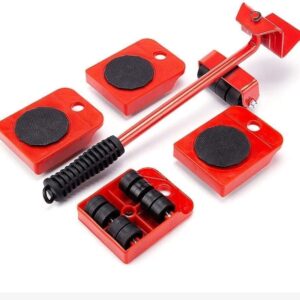 Appliance Lifting Tool – Heavy Furniture Mover Kit – Non-Slip Sliders, Lever Handle Included, Protects Wood & Tile Floors, Ideal for Sofas, Desks, Refrigerators, Cabinets