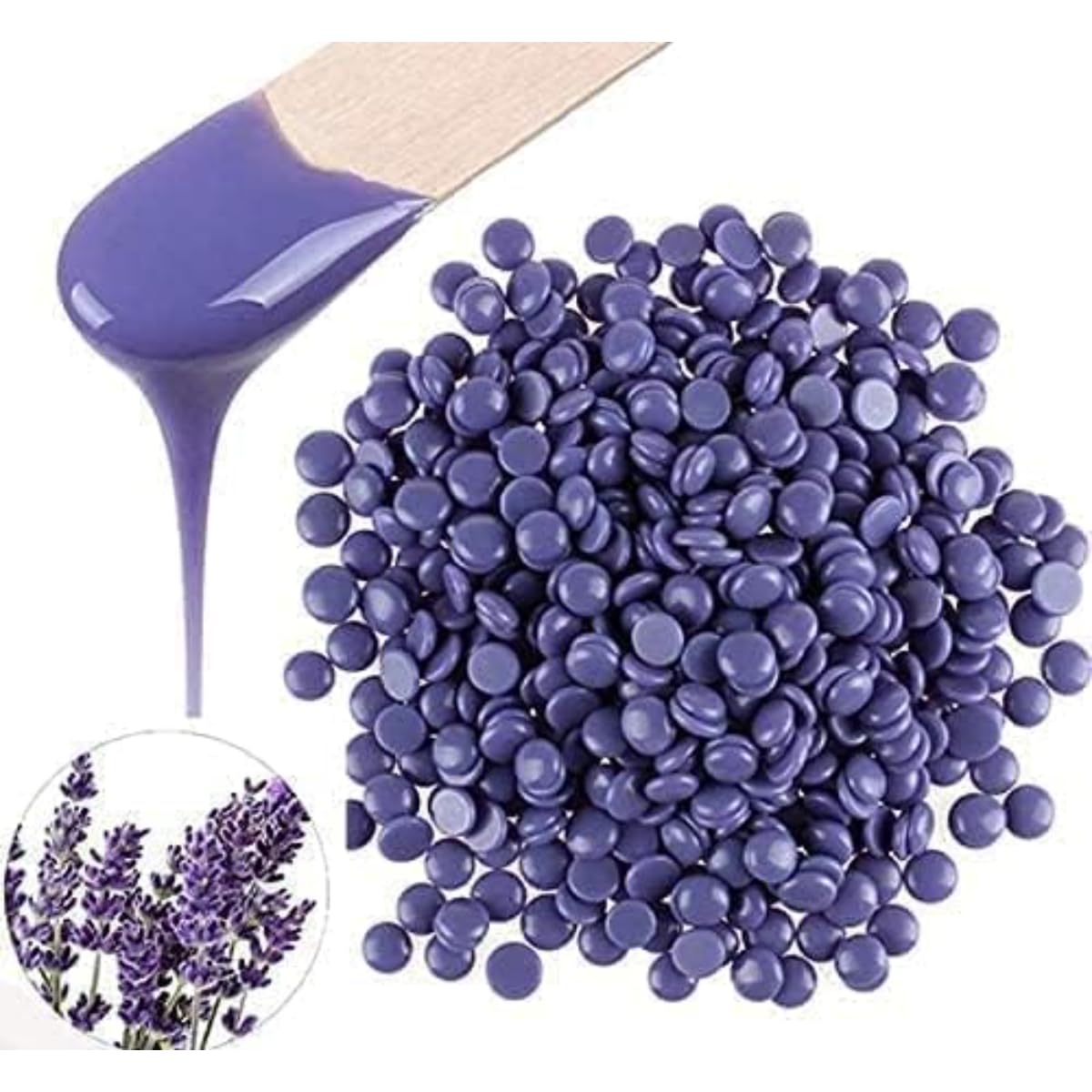 Natural Hard Wax Beads for Hair Removal 300g / Painless Full-Body Wax Beans for Women & Men, Hot Film Depilatory Wax for Face, Legs, Bikini, Underarms, Easy, Long-Lasting Results with Strong Grip, - Image 3
