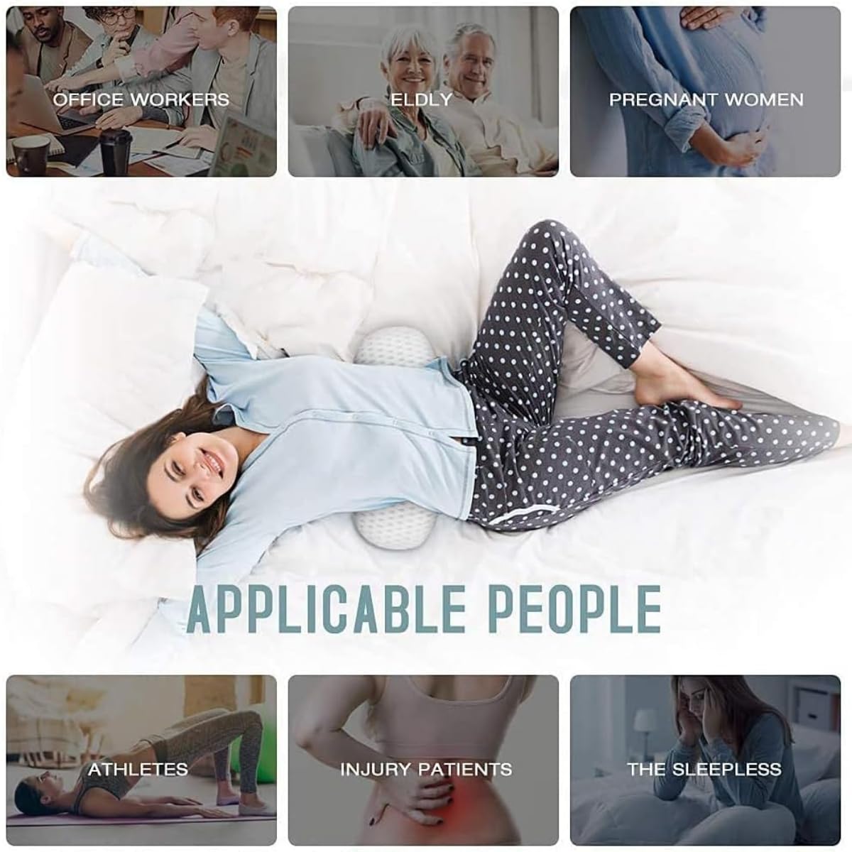 Pillow for Sleeping - Air Mesh Back Pillow for Lower Back & Sciatic Nerve Pain Relief/Ergonomic, Breathable, Washable/Ideal for Side Sleepers, Pregnant Women, Seniors, Drivers - Image 5