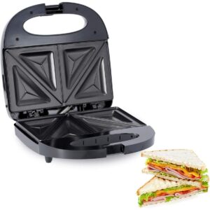 Sandwich & Grill Maker: Non-Stick Plates, 2-Year Warranty, Interchangeable Plates, Indicator Lights, Auto Temperature Control, UAE Version - Panini, Waffles, Sandwiches, Dishwasher Safe