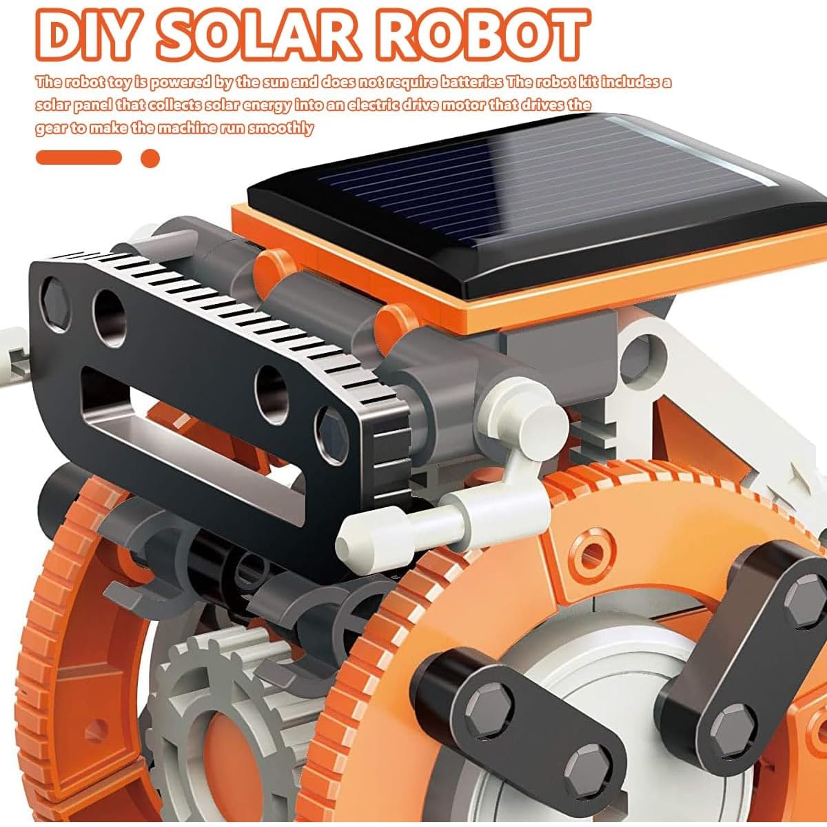 Solar Robot Kit for Kids/STEM Robot Building Toy, Solar Powered DIY Science Experiment Kit, Ideal Educational Toy for 8-12 Year Old Boys & Girls, Perfect Birthday & Christmas Gift - Image 2