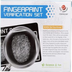 fingerprint kit/fingerprint kit box, science kits for kids, fingerprint kit set, educational toys for kids, fingerprint kit case, hands-on learning toys/STEM toys for kids,