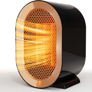 Portable 1200W Ceramic Room Heater – Compact PTC Electric Heater with Silent Heat, Auto Shut-Off, and Adjustable Settings for Office, Dorm & Indoor Use