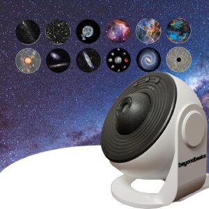 Star Projector for Bedroom – Aesthetic Galaxy Light – 360° Rotating Nebula Glow, 12 Scenic Discs, Mood Light for Relaxation, Modern Room Decor Night Light