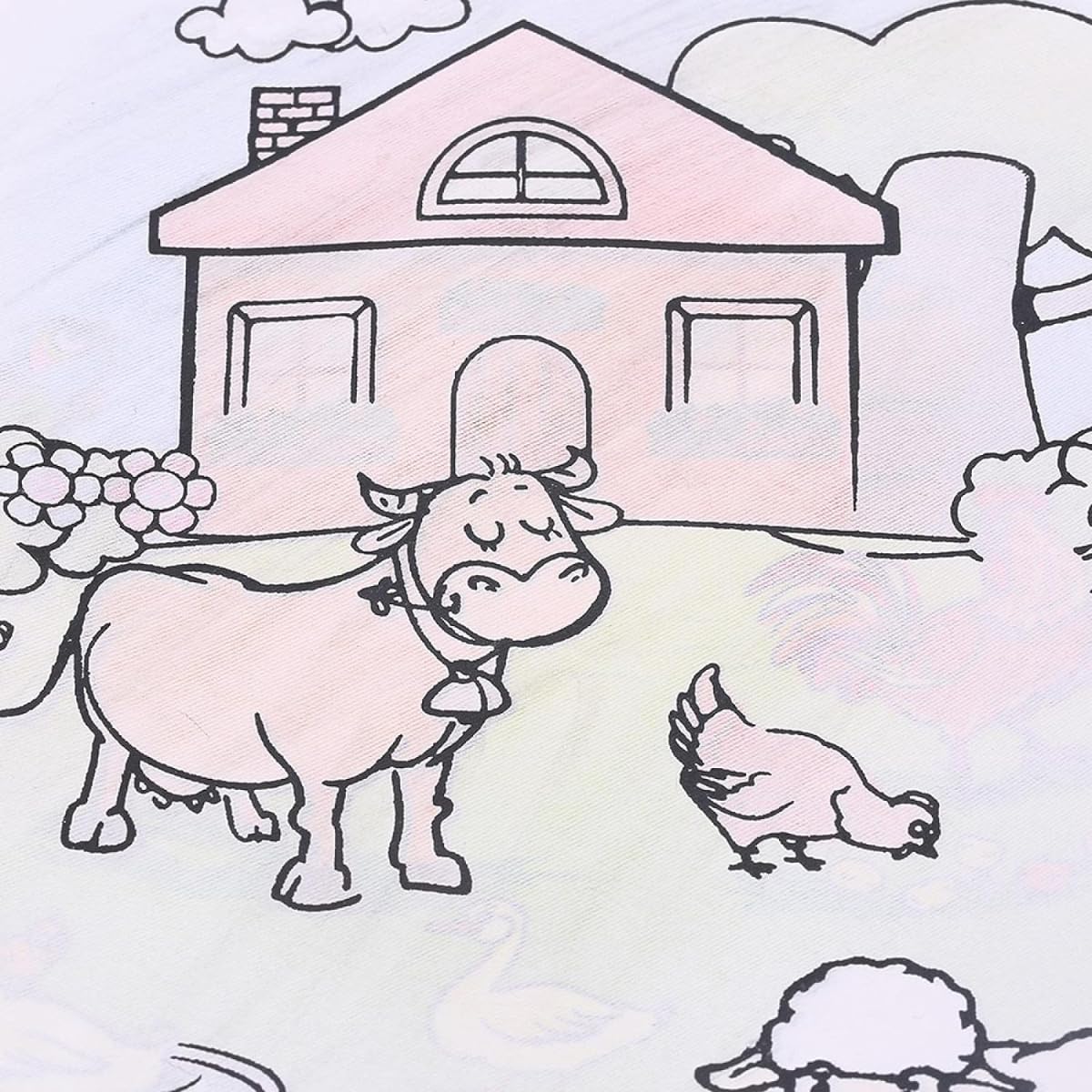 Magic Water Drawing Book: Mess-Free Fun for Kids, Reusable Cloth Coloring Book with Double Water Pens, Non-Toxic, Promotes Creativity & Cleanliness, for Ages 3+, & Easy - Image 5