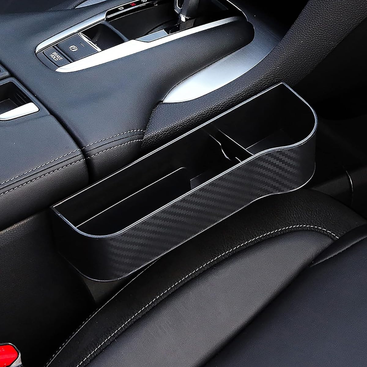 Generic Car Seat Gap Filler Organizer, Maximize Car Storage, Multifunctional Console Side Pouches, USB Charger, Say Goodbye to Clutter, Premium ABS Material, Easy Install, Stylish Design - Image 5