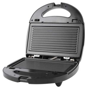 3-in-1 Waffle Maker & Sandwich Press – Electric Panini Grill, Toaster & BBQ Griller – Multi-Function Indoor Cooking Machine with Non-Stick Removable Plates for Crispy Waffles, Grilled Sandwiches