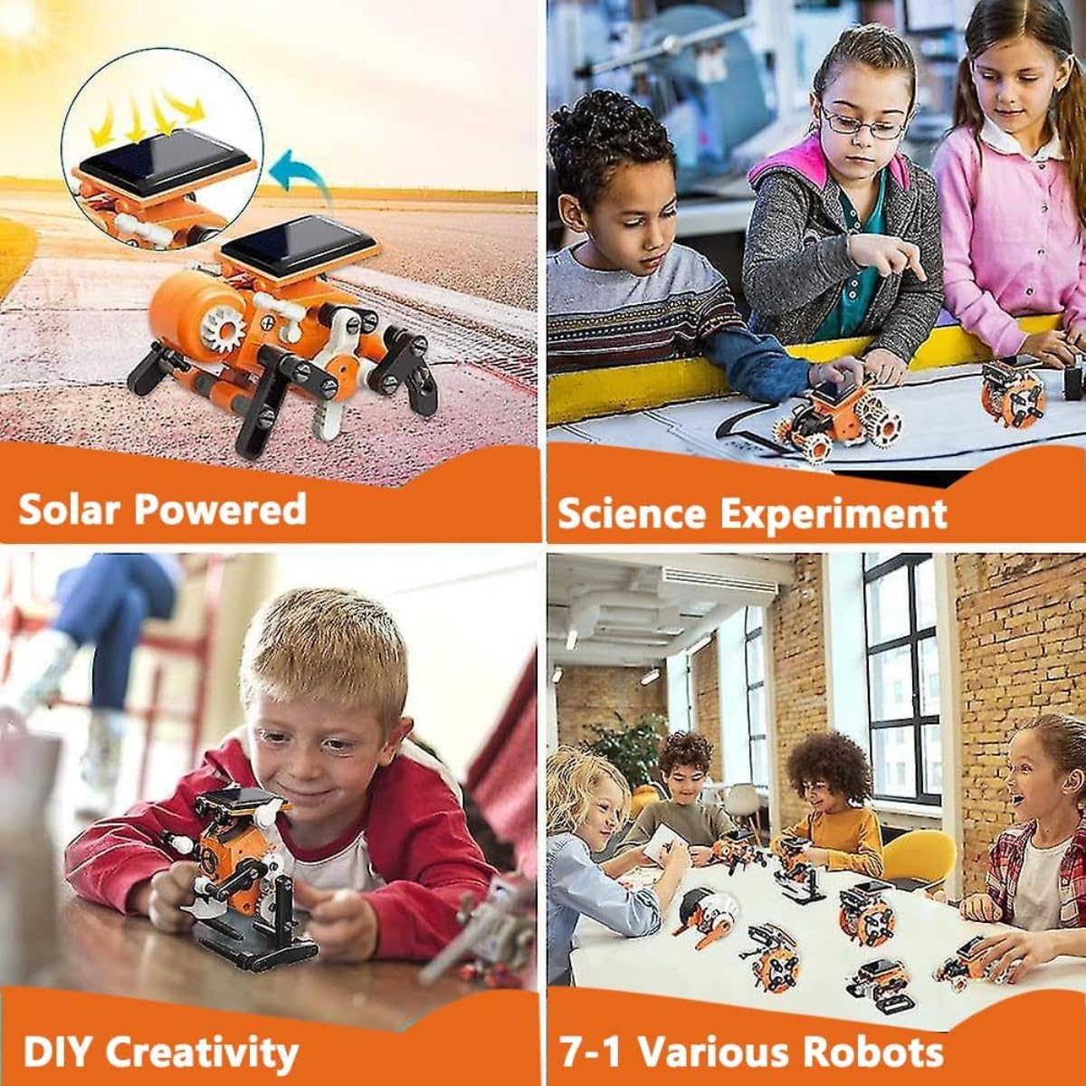 Solar Robot Kit for Kids/STEM Robot Building Toy, Solar Powered DIY Science Experiment Kit, Ideal Educational Toy for 8-12 Year Old Boys & Girls, Perfect Birthday & Christmas Gift - Image 4