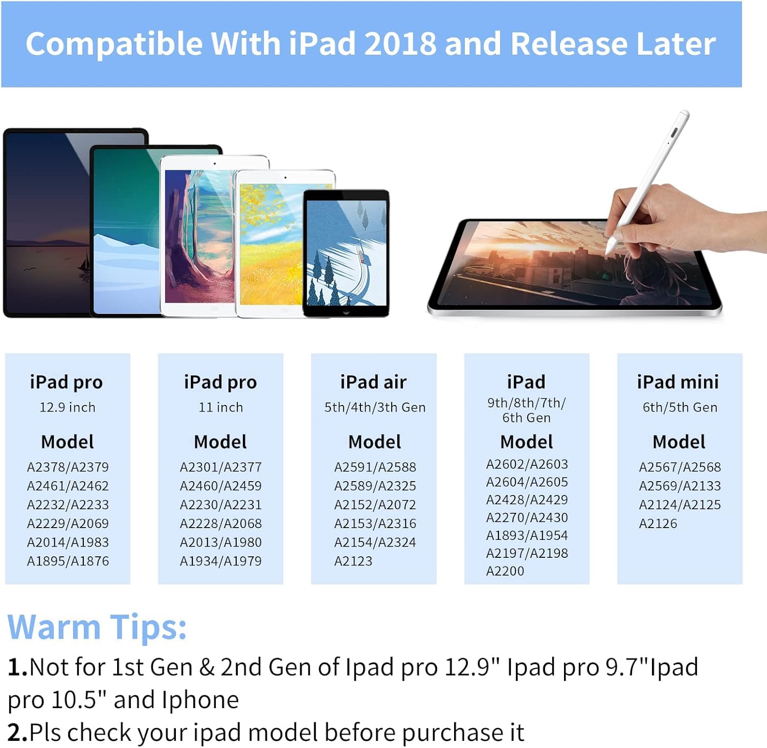 Universal Capacitive Stylus Pen for Touch Screens – 2‑in‑1 Disc + Fiber Tip, Precise Drawing & Writing, Compatible with iPad/iPhone/Android Tablets & Laptops - Image 7